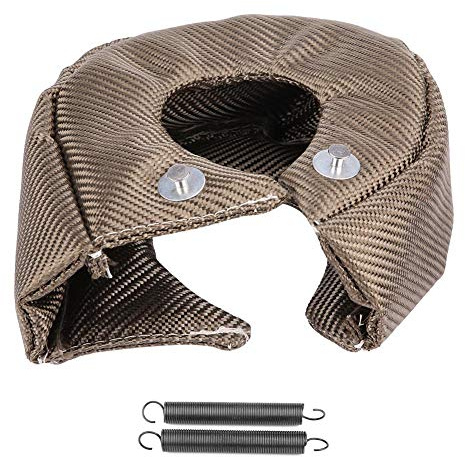 Turbo Hitzeschutzdecke T3/T4, bis 1200°C hitzebeständig, Silikon-imprägniertes Glasfaser Isolierdecke, für GT25 GT28 GT30 GT35 Turbolader