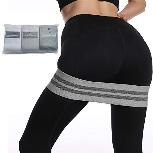 Bande élastique de Fitness, Yoga Rally Band Squat avec Belles Fesses Bandes de Boucle d'exercice Respectueuses pour Fitness Workouts Pilates Stretching(Ensemble de 3) (B)