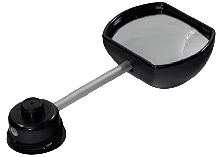 Leisurewize Suck It & See External Towing Mirrors – Flat Glass Stick-On Blind Spot Aids for Cars, Motorhomes and Caravans, Easy-Fit Travel Safety Visibility Kit