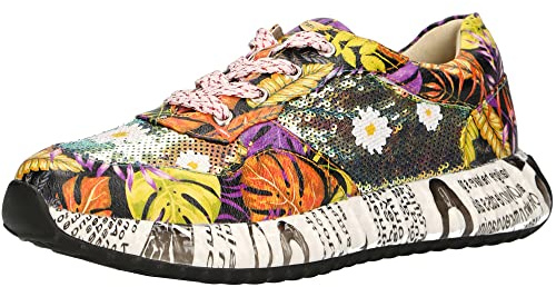 Laura Vita Burton 05 Orange Komfort Schnürschuhe für Damen