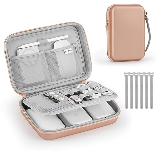 Yinke Organizador Cables Viaje, Bolsa Estuche Organizador Cables Accesorios Electrónicos, Bolsa de Organizadora Viaje Impermeable para Cargadores/Cables/Teléfono/USB/Tarjeta SD