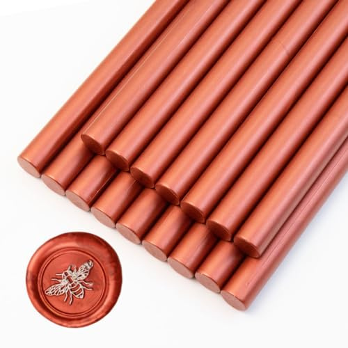 Wachs-Siegel-Sticks, Ioggtser 16 Stück Klebepistole Wachs-Siegel-Sticks für Wachs-Siegel-Stempel, Siegel-Wachs-Sticks für die Herstellung exquisiter Wachs-Siegel(New Wine Red)