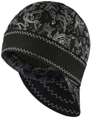 Fullsheild Reversible Welding Cap Flame Resistant CAT 2 Protective FR Welder Hats 6 Pannel Midweight Printed for Men Women