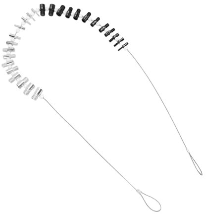 Gewindeprüfer-Set, Metrische SAE-Gewindelehre aus Stahl Zur Schnellen Überprüfung von Muttern und Schrauben in Zoll oder Metrisch