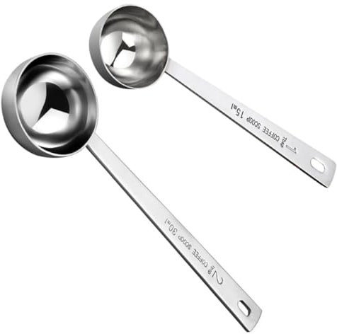 Amosfun 2pezzi Cucchiai Dosatori Acciaio Inossidabile Misurini Per Cucina e Bar Resistente Tè e Dolci