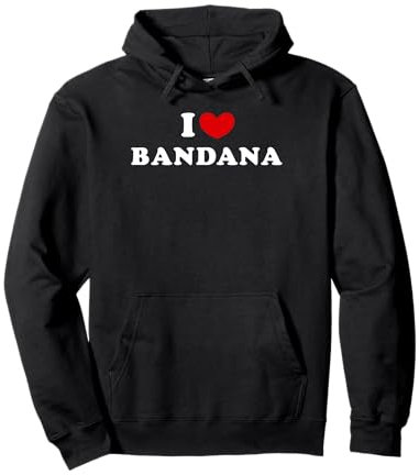 I Love Bandana, Ich Liebe Bandana Pullover Hoodie