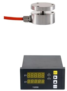 PMZZHUPVR Mikro-Wägezelle mit Anzeigeanzeige, Druck- und Zugkraft-Wägezellen zur Kraftmessung 20 kg, 30 kg, 50 kg, 100 kg, 200 kg, 300 kg(500KG and Indicator)