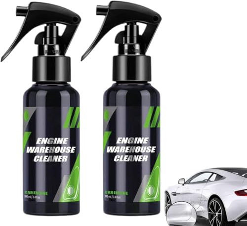 Limpiador de Motores en Aerosol, Agente de Recubrimiento para Autos, Desengrasante de Motor de Alta Resistencia, Herramienta para el Interior del Tablero de Autos (2 piezas)