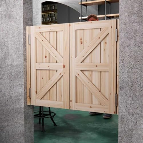 Holz-Scheunen-Schwingtüren für Küche, Bad und Flur, Western-Stil, Café und Bar, Eingangstür, Innen-Schwingtür, rustikales Salo-Design