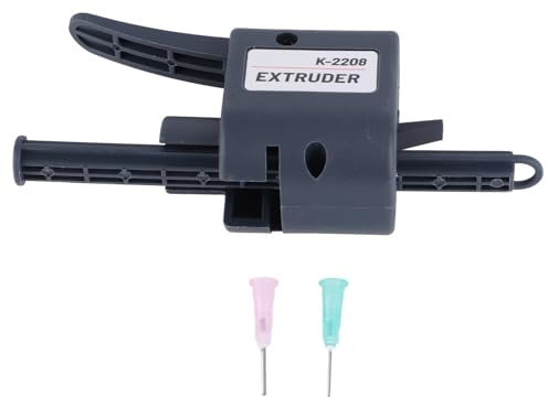 Extrudeuse de pâte à souder Culnflun, distributeur portable de pâte à souder avec 2 buses de 1,3 mm pour une distribution précise de flux de soudure et de colle, boîtier en