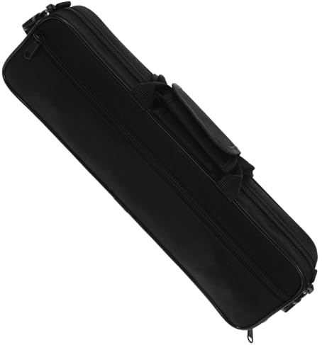 Aufbewahrungstasche Schwarz aus Oxford Stoff für Flöte und Klarinette | Praktische Schutzhülle, für Reise und Alltag, Schlichtes Design, Sorgfältige Verarbeitung, Schwarz