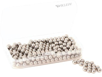 Hartem Edelstahlkugeln | Packung mit 200 Stück zum Mischen von Acrylfarben für Modellbau und Airbrush, Kugeln für Farb- und Lackrührer, 6 mm (0,24 Zoll)