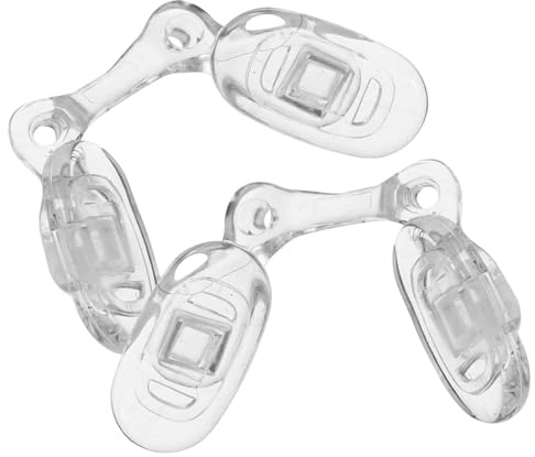 Anneome 2 Stück Silikon Nasenpads für Brillen Weiche Anti rutsch Nasenbügel Brillenhalter Ersatz Einteilig mit Schrauben Passend für Kinderbrillen Sport und Alltag