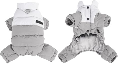 Welpenjacke fur Hunde Winterpullover mit Vier Beinen, warm, kuschelig, weich, Thermobekleidung für kaltes Wetter, Größen S, M und L (A, M)
