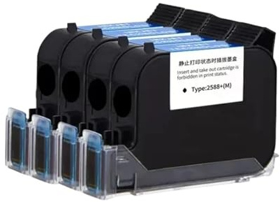 WANGYIWH Cartouche d'encre for imprimante à Jet d'encre Portable en Ligne, Compatible JS12, H-*P, séchage Rapide, Eco solvant, 12.7mm(1 Yellow Cartridges)