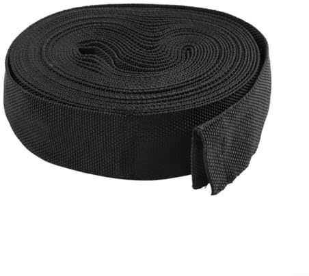 HomeVortex Manicotto protettivo per torcia saldatrice in nylon, resistente all'abrasione, per cavi TIG Plasma MIG e tubi idraulici, copertura per cavi ignifuga, nero, 27 mm