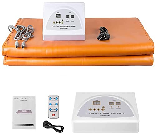 Manta de sauna portátil de infrarrojos lejanos, manta térmica para desintoxicación, manta adelgazante corporal para salón de belleza, club de salud, familia, tipo cremallera