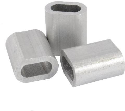 50 x PRESSKLEMME FÜR SEIL 2mm EDELSTAHL Drahtseilklemme Stahlseil Seil Draht Stahl Drahtseil
