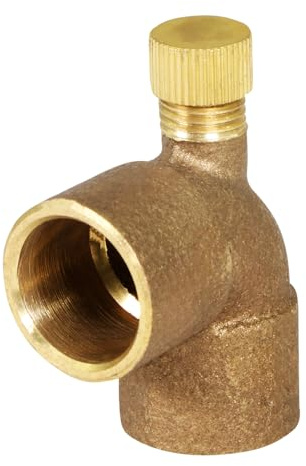 Supply Giant CCDL0340-NL 3/4 Cast No Lead Brass 90 Degree Elbow with Sweat Connects and Drain Caps