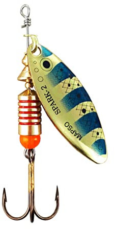 MAPSO - 5 Cucharillas de Pesca Spark-2 T-OA 7 GMS.