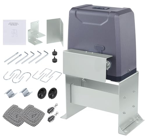 CO-Z 3300 lb Automatic Sliding Gate Opener with 2 Remote Controls, Electric Rolling Driveway Fence Slide Gate Motor, Complete Gate Operator Hardware Security System Kit for Sliding Gate Up to 40 Feet