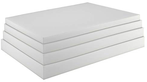 sunnypillow Schaumstoffplatte Schaumstoff Polster Zuschnitt - 90 x 200 x 8 cm RG 25/44 - Topper Matratzen Auflage in vielen Größen zur Auswahl
