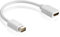 CABLEPELADO Cable Mini DVI a HDMI, Adaptador Mini DVI-HDMI, Convertidor Mini DVI a HDMI, Conversión Mini DVI a HDMI, Full HD 1080i, Compatible con MacBook, iMac Intel y PowerBook DP, Blanco, 10 cm