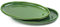 vicrays Vassoio da portata in ceramica – extra large ovale da 36 cm in porcellana, set di piatti da portata lunghi, per feste, ristorante, cibo, carne, sushi, pesce, tacchino, verde