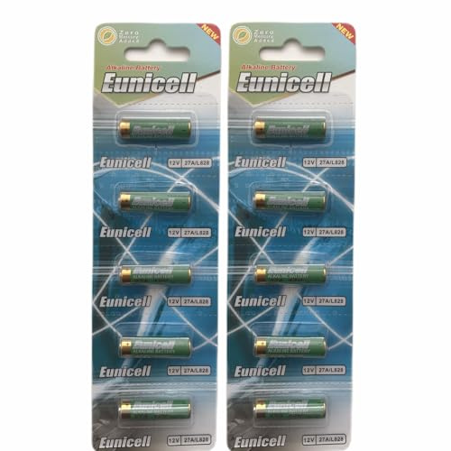 27A Batteries (10 pack) 12v volts Alkaline A27 G27A MN27 L828 EL812 EL-812 CA22