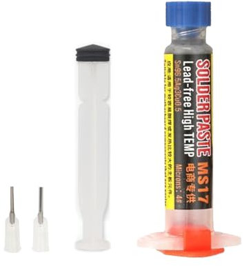 Lötpaste, Spritzenlötpaste Flussmittel, Lötflussmittel-Zinnpaste, Flussmittel Lötpaste Hohe Temperatur 217°C, für BGA PCB Lötzinn 20G