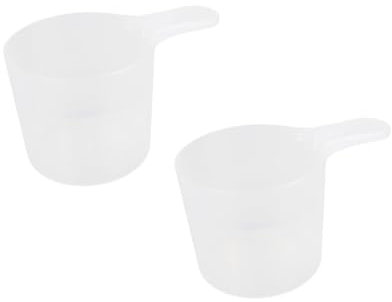 minkissy 2pièces Cuillères Dosage Pour Animaux Scoop Pour Nourriture De Chien Et Chat Accessoires Pour Animaux De Compagnie Blanc