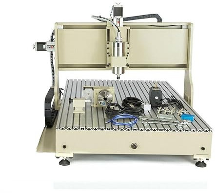 CNC Fräsmaschine Metall Router Fräse 4-Achsen Router Graviermaschine für Holz Metall 1500W 6090 USB