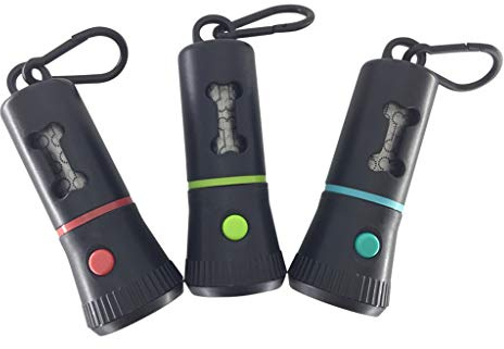 Hundesackspender mit LED-Taschenlampe Abfallbox für