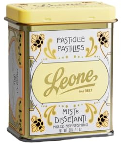 Caramelle Dure Pastiglie Classiche Miste Dissetanti Leone Latta da 12 x 30 g