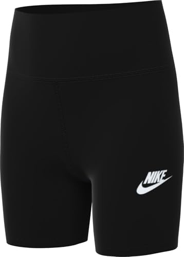 Nike Girl's Clssc 5In Hr Bike Shorts, Black/White, 12/13 Years