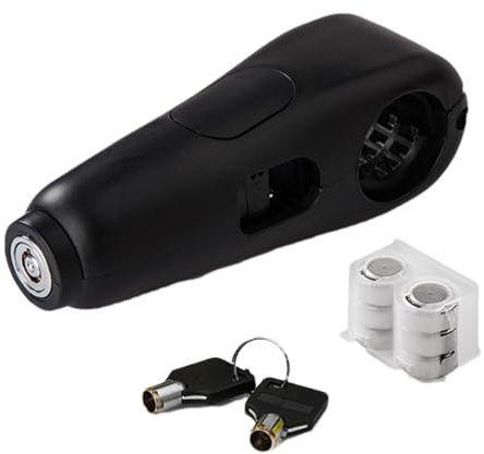 110 Dezibel Diebstahlsicheres Hochleistungs-Fahrradlenkerschloss Mit Alarm Und 2 Schlüsseln, Wasserdichtes Bremsschloss Für Elektrofahrzeuge, Batteriefahrzeug, Diebstahlsicheres Lenkerschloss, Rollers