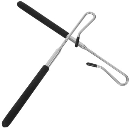 Abaodam Hand Puppet Control Rod Accessory 2 pack Puppet Control Stick with Wrist Clip Smooth Safety Cover and Easy Grip for Precise Movement Puppetry Performance and Story Telling Play