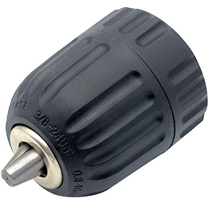 Keyless Drill Chuck 3/8-24UNF 1/2-20UNF 0.8-10mm Self-Tighten Drill Chuck Compatible With Various Hand Drill Applications(3 TO 8-24UNF)