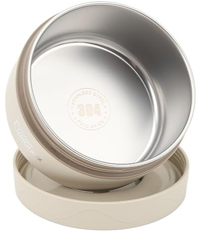 Oreilet Contenedor Alimentos Aislado para Comida Caliente, 420Ml Acero Inoxidable Doble Capa Aislamiento Térmico, Lonchera para Sopa, Albóndigas, Papilla, Termo Portátil para