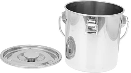 BUGUUYO Seau Hermétique Acier Inoxydable Petit Seau Avec Boucle Pour Cuisine Récipient De Stockage Facile à Nettoyer Transporter