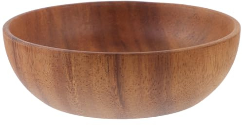 Ciieeo Assiettes À Dîner En Bois Faites À La Main Saladier Rond Plats Sauce Empilables Récipients Condiments