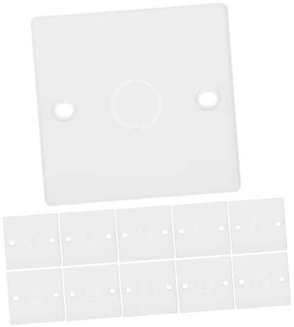 Zerodeko 20piezas Revestimiento De Techo Tipo Placa De Pared Con Orificio Cubiertas De Interruptor De Luz Protector De Interruptor De Luz Para Instalación Sencilla Habitaciones o Pasillos