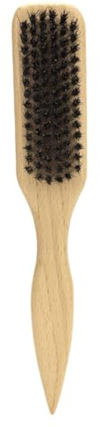 EXQUIMEUBLE Bartbürste aus Holz mit Weichen Borsten für Männer Ergonomischer Griff für Einfache Anwendung Bart und Haarpflege