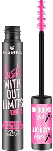 essence lash WITHOUT LIMITS TUBING Extreme Lengthening & Volume Mascara 04 Black Tubing, mascara noir, longueur, volume, résistant aux bavures, 13ml