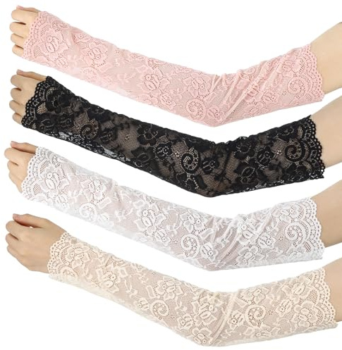 Sorcristy 8 Stück Armstulpen Damen Sommer, Elegante Arm Stulpen