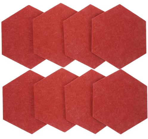WEKAMOS 12 pièces Tableau Feutre Hexagonal Panneau Daffichage Murale et Isolant Phonique pour Bureau École et Décoration Intérieure