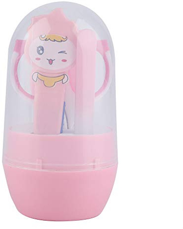 4PCS/ Set Plastic Säugling Baby Pflegewerkzeug Gesundheitsreinigungswerkzeug (Rosa)