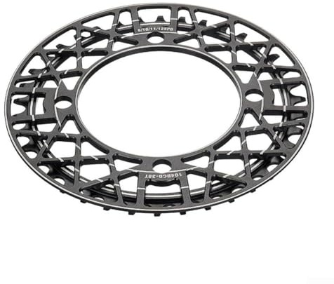 Plateau de pédalier pour VTT 104BCD avec protection de chaîne en alliage d'aluminium pour 34T, 36T, 38T, amélioration de la stabilité de la chaîne et des accrocs de vêtements (38T)
