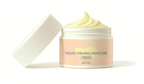 Velvet Priming Moisture Cream, Pore Blurring & Makeup Gripping Primer, Hydrate & Lock Makeup All Day for All Skin(A)