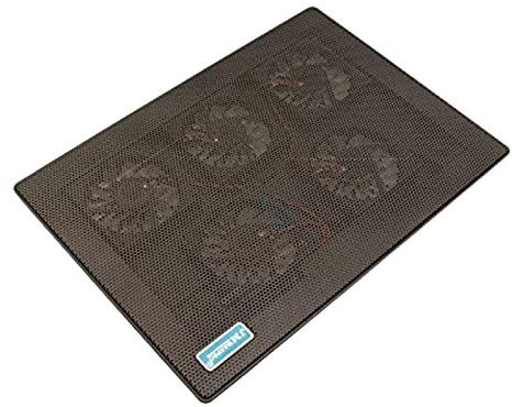 HFTEK® Cooling Pad Ventilateur Refroidisseur Réglable pour Ordinateur Portable jusqu'à 15 Pouces avec 5 ventilateurs silencieux laptop notebook cooler pad